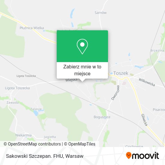 Mapa Sakowski Szczepan. FHU