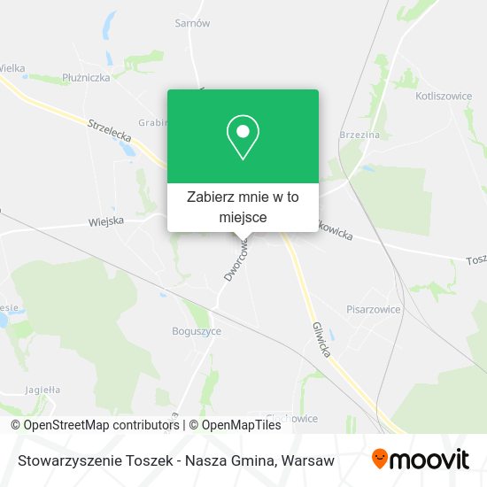 Mapa Stowarzyszenie Toszek - Nasza Gmina