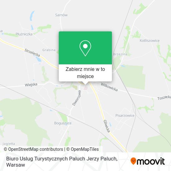 Mapa Biuro Uslug Turystycznych Paluch Jerzy Paluch