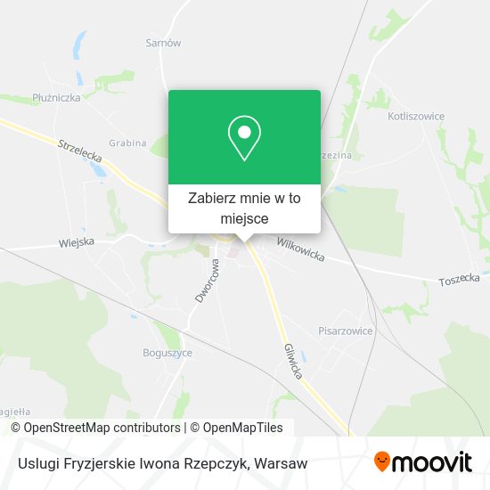 Mapa Uslugi Fryzjerskie Iwona Rzepczyk