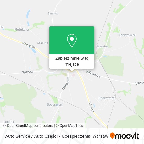 Mapa Auto Service / Auto Części / Ubezpieczenia