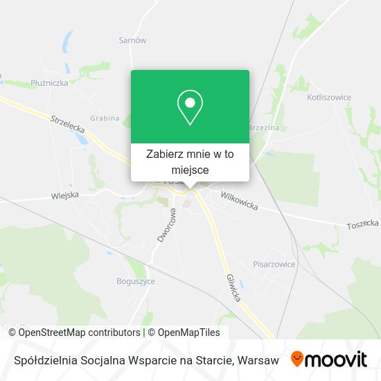 Mapa Spółdzielnia Socjalna Wsparcie na Starcie