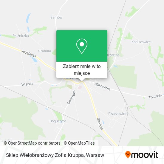 Mapa Sklep Wielobranżowy Zofia Kruppa