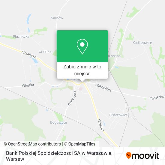 Mapa Bank Polskiej Spoldzielczosci SA w Warszawie