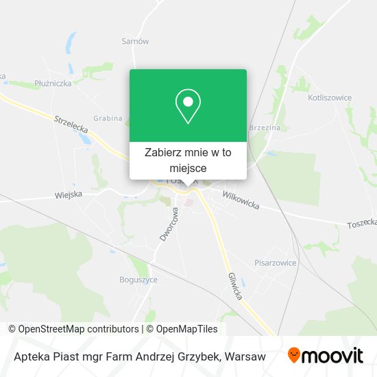 Mapa Apteka Piast mgr Farm Andrzej Grzybek