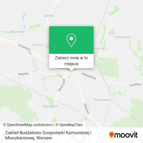 Mapa Zakład Budżetowy Gospodarki Komunalnej i Mieszkaniowej