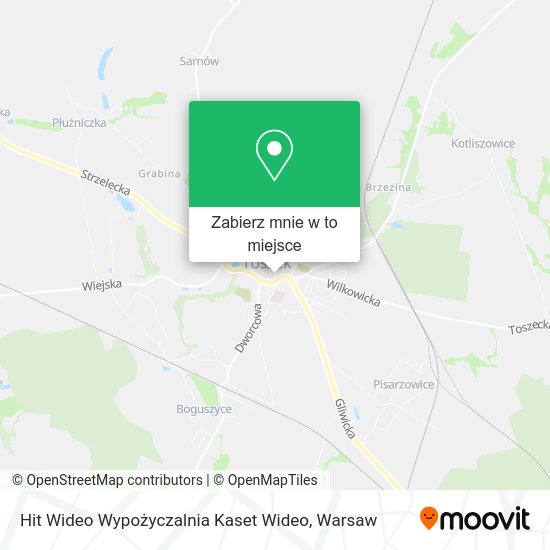 Mapa Hit Wideo Wypożyczalnia Kaset Wideo