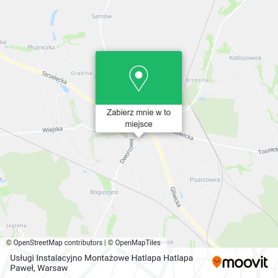 Mapa Usługi Instalacyjno Montażowe Hatlapa Hatlapa Paweł