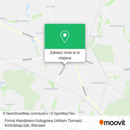 Mapa Firma Handlowo-Usługowa Unitom Tomasz Kołodziejczyk