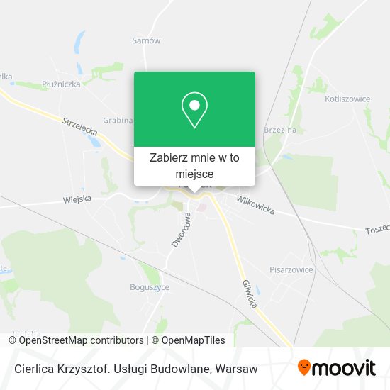 Mapa Cierlica Krzysztof. Usługi Budowlane