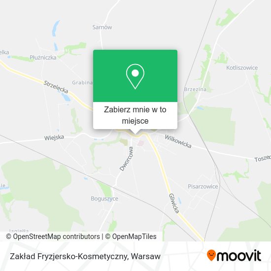 Mapa Zakład Fryzjersko-Kosmetyczny