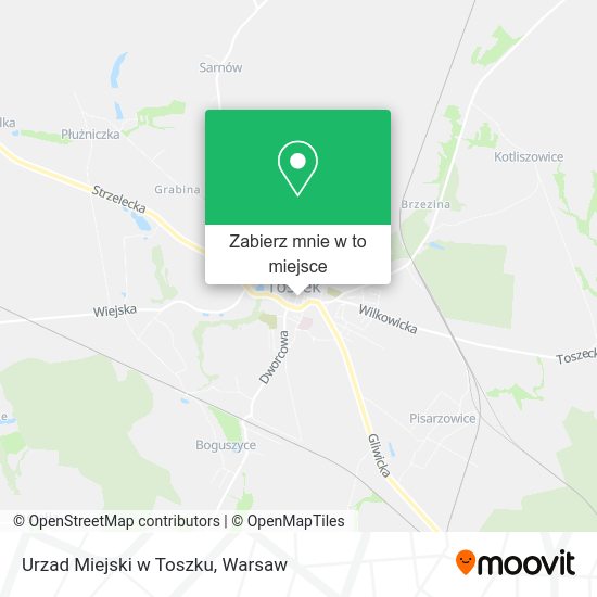 Mapa Urzad Miejski w Toszku