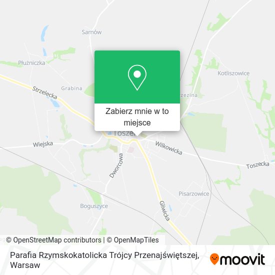 Mapa Parafia Rzymskokatolicka Trójcy Przenajświętszej