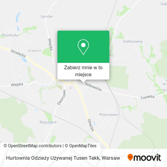 Mapa Hurtownia Odzieży Używanej Tusen Takk