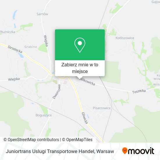 Mapa Juniortrans Uslugi Transportowe Handel