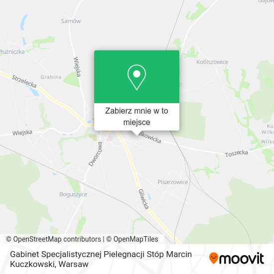 Mapa Gabinet Specjalistycznej Pielegnacji Stóp Marcin Kuczkowski