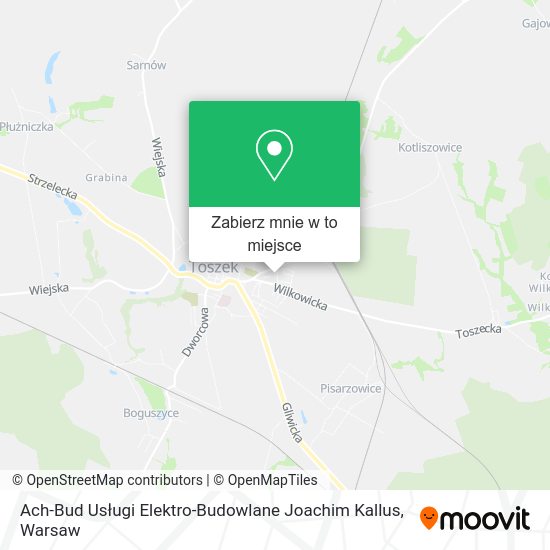 Mapa Ach-Bud Usługi Elektro-Budowlane Joachim Kallus