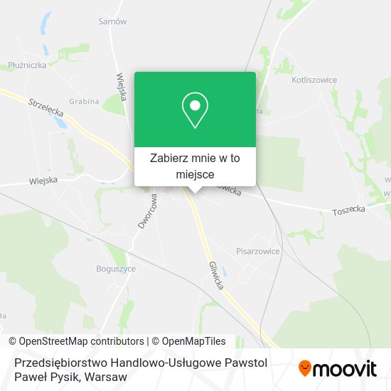 Mapa Przedsiębiorstwo Handlowo-Usługowe Pawstol Paweł Pysik