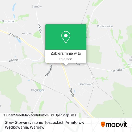 Mapa Staw Stowarzyszenie Toszeckich Amatorów Wędkowania