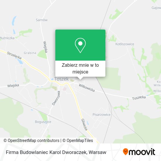 Mapa Firma Budowlaniec Karol Dworaczek