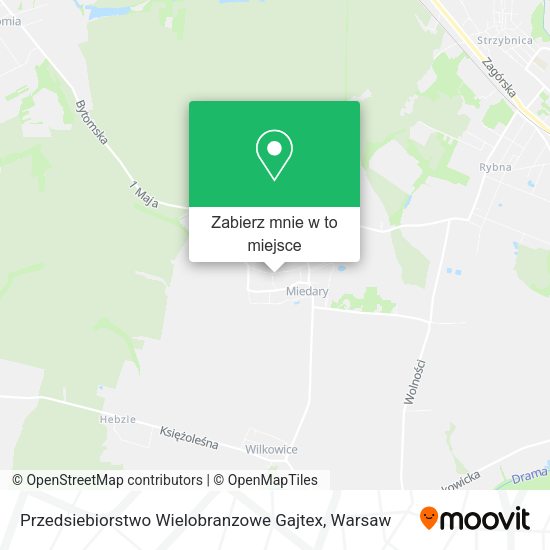 Mapa Przedsiebiorstwo Wielobranzowe Gajtex