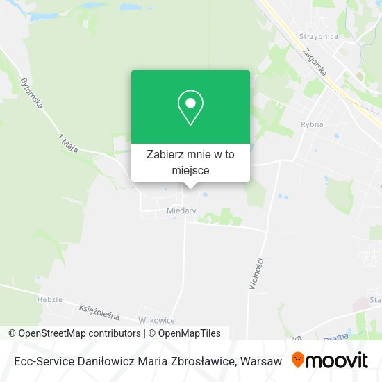 Mapa Ecc-Service Daniłowicz Maria Zbrosławice