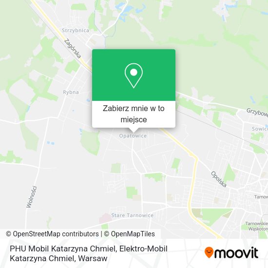 Mapa PHU Mobil Katarzyna Chmiel, Elektro-Mobil Katarzyna Chmiel