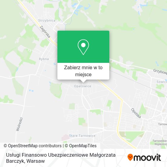 Mapa Usługi Finansowo Ubezpieczeniowe Małgorzata Barczyk