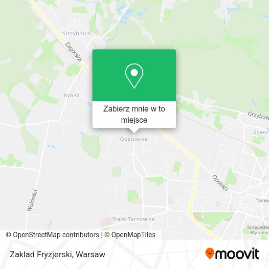 Mapa Zaklad Fryzjerski