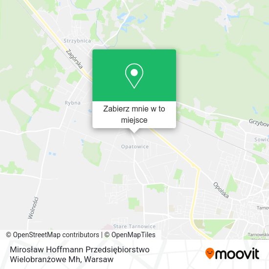 Mapa Mirosław Hoffmann Przedsiębiorstwo Wielobranżowe Mh