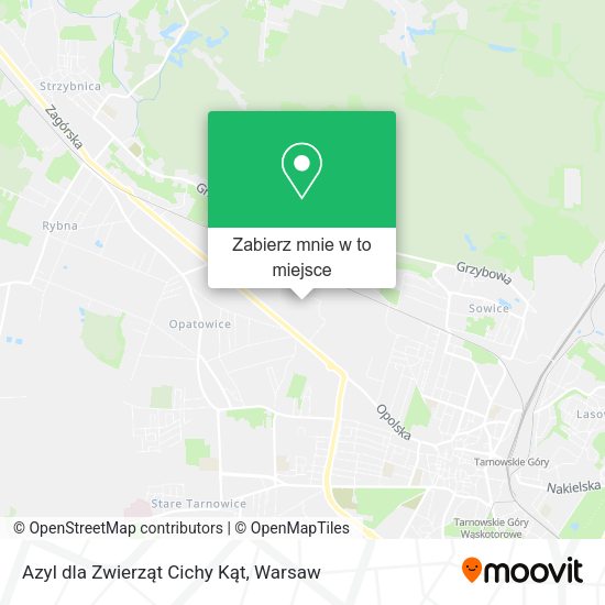 Mapa Azyl dla Zwierząt Cichy Kąt