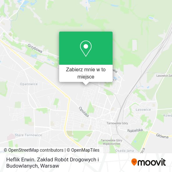 Mapa Heflik Erwin. Zakład Robót Drogowych i Budowlanych