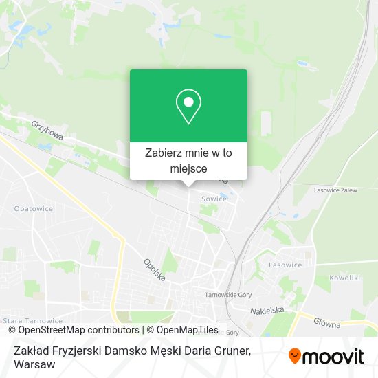 Mapa Zakład Fryzjerski Damsko Męski Daria Gruner