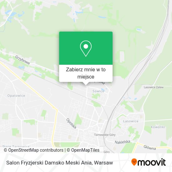 Mapa Salon Fryzjerski Damsko Meski Ania