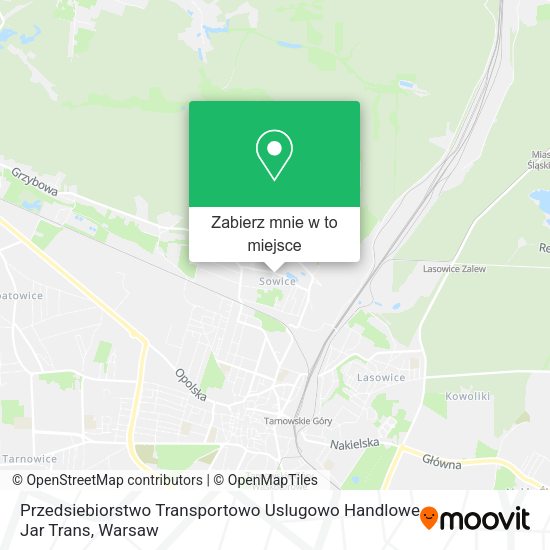 Mapa Przedsiebiorstwo Transportowo Uslugowo Handlowe Jar Trans