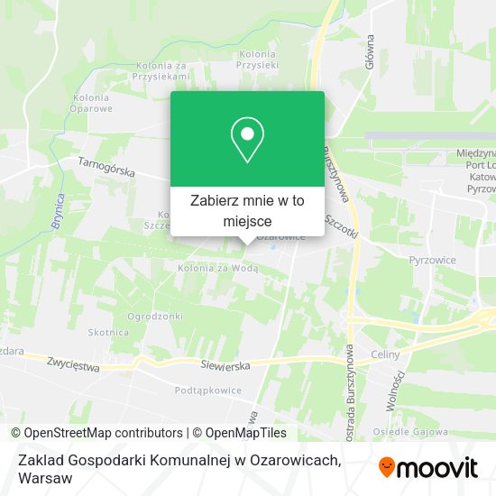 Mapa Zaklad Gospodarki Komunalnej w Ozarowicach