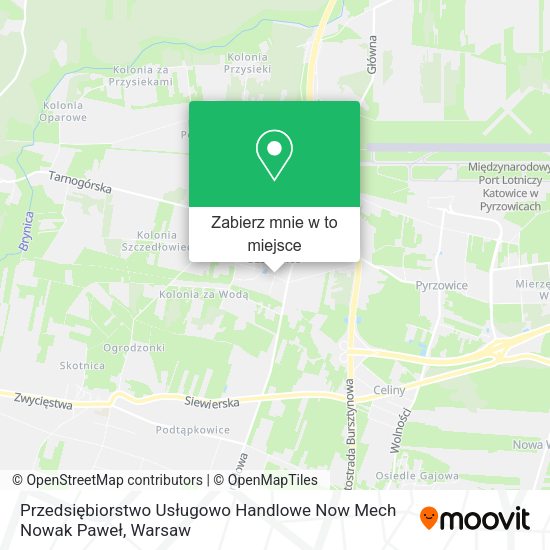 Mapa Przedsiębiorstwo Usługowo Handlowe Now Mech Nowak Paweł