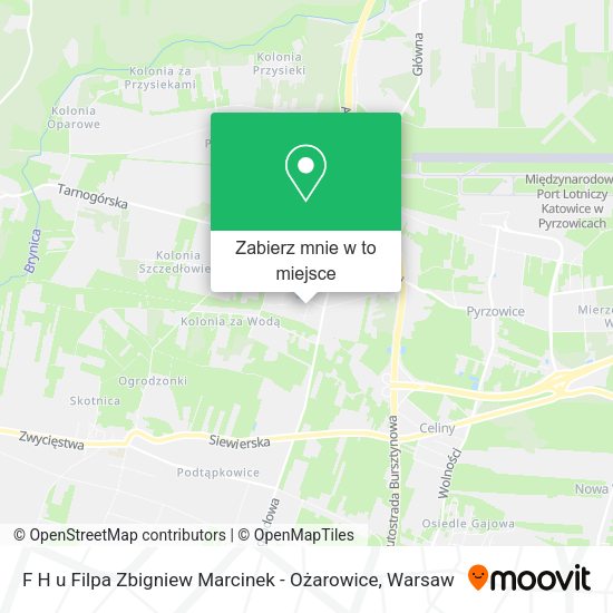 Mapa F H u Filpa Zbigniew Marcinek - Ożarowice