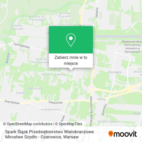 Mapa Spark Śląsk Przedsiębiorstwo Wielobranżowe Mirosław Szydło - Ożarowice