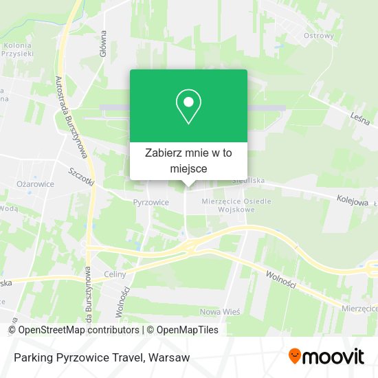 Mapa Parking Pyrzowice Travel