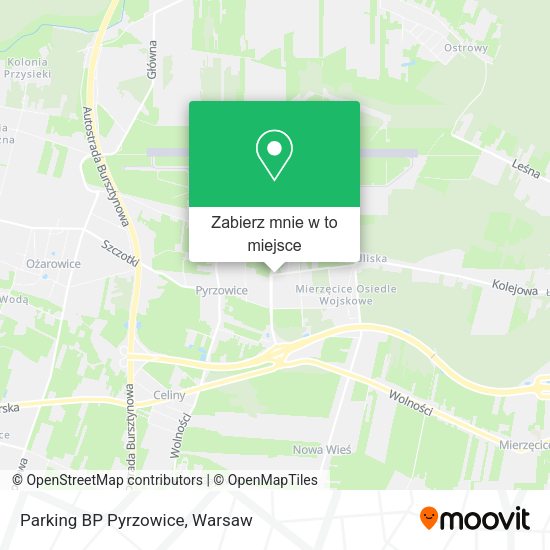 Mapa Parking BP Pyrzowice