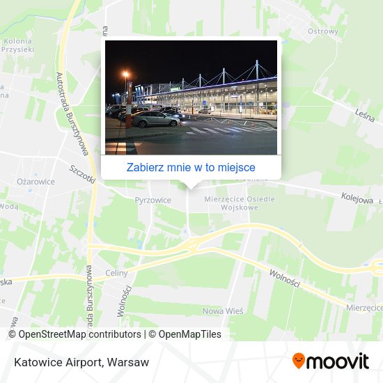 Mapa Katowice Airport