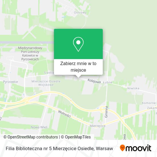 Mapa Filia Biblioteczna nr 5 Mierzęcice Osiedle