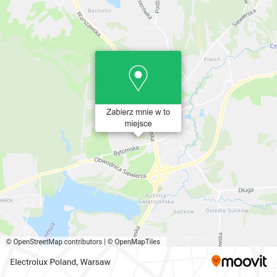 Mapa Electrolux Poland