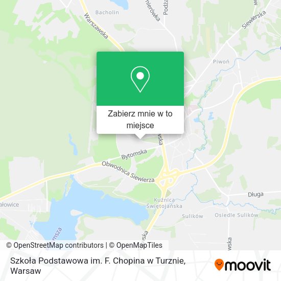 Mapa Szkoła Podstawowa im. F. Chopina w Turznie