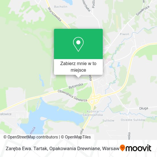 Mapa Zaręba Ewa. Tartak, Opakowania Drewniane