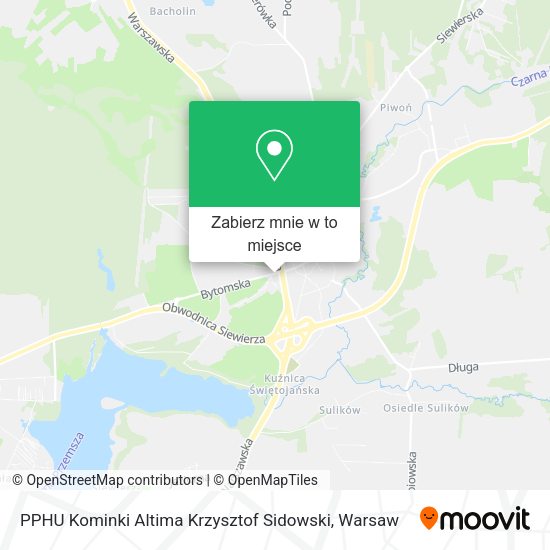 Mapa PPHU Kominki Altima Krzysztof Sidowski