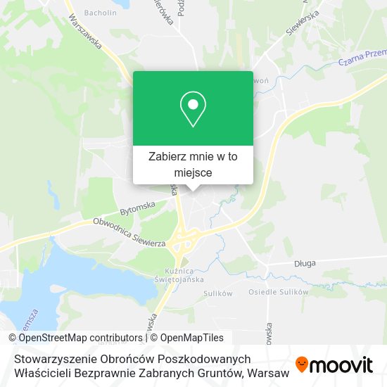 Mapa Stowarzyszenie Obrońców Poszkodowanych Właścicieli Bezprawnie Zabranych Gruntów