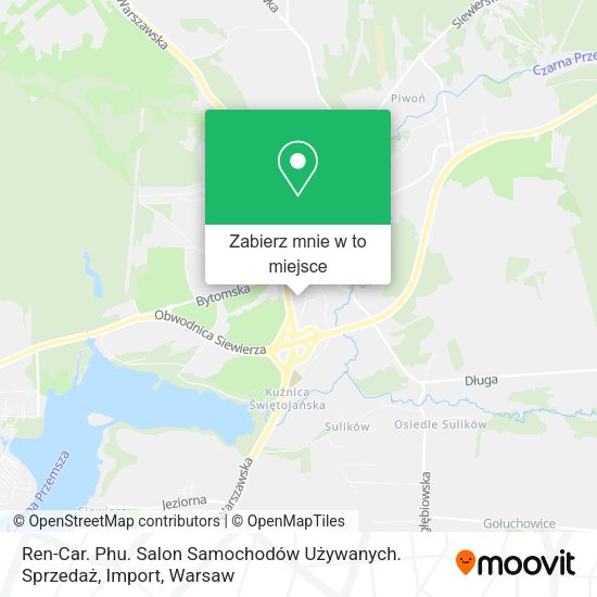 Mapa Ren-Car. Phu. Salon Samochodów Używanych. Sprzedaż, Import