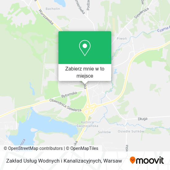 Mapa Zakład Usług Wodnych i Kanalizacyjnych